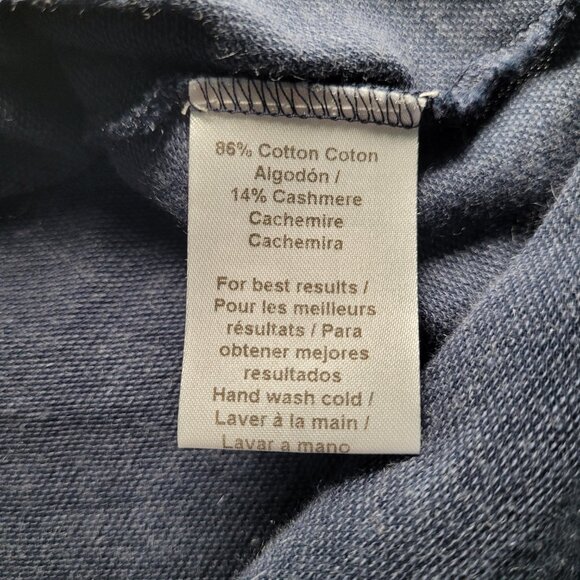 Peter Millar Mens Quarter Zip Pullover Lightweight Navy Blue XL Minimalist - Picture 6 of 10